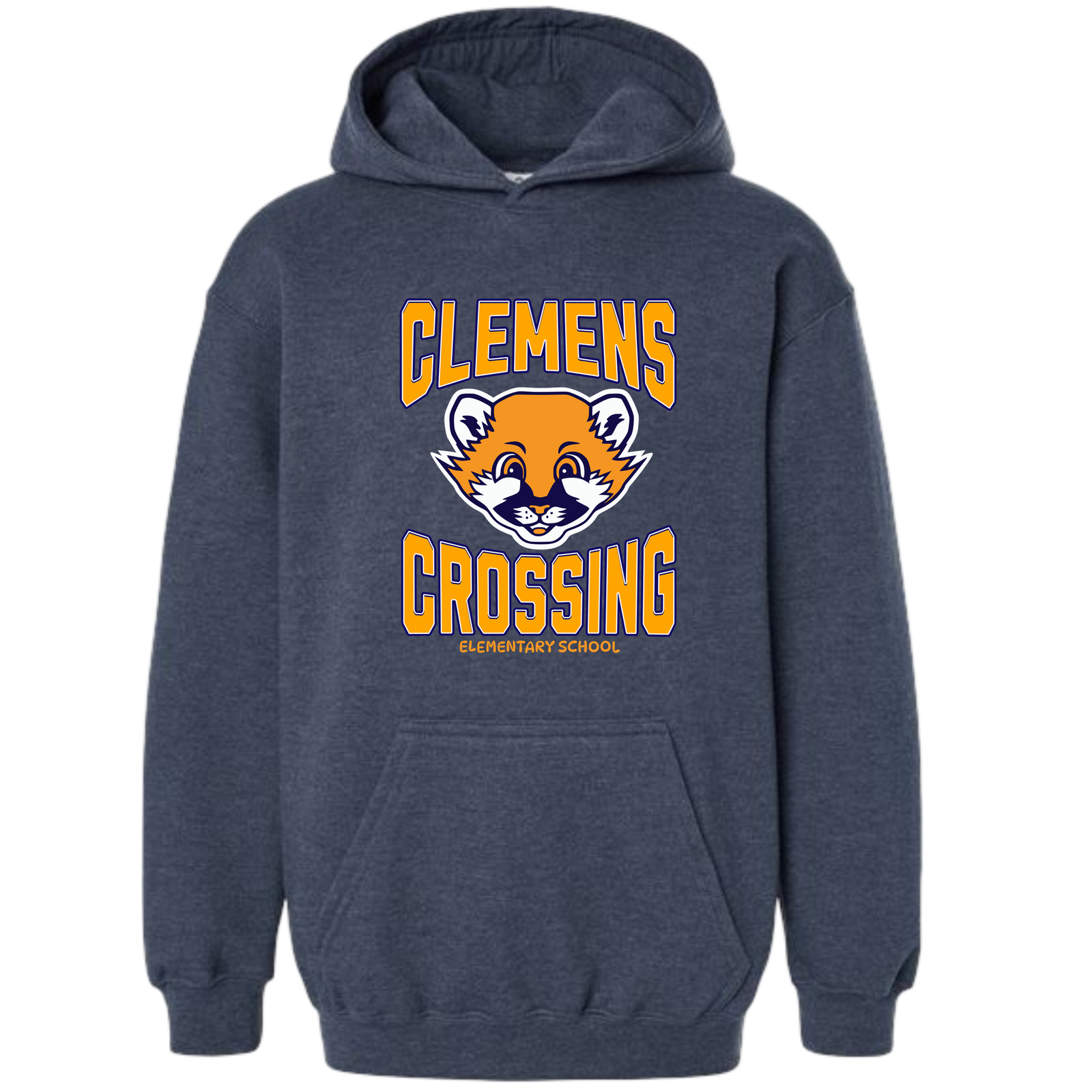 classic cougar heather navy hoodie