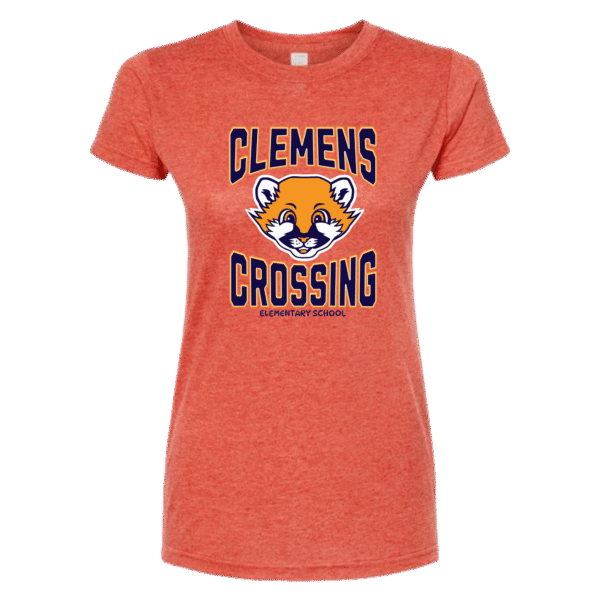 classic cougar womens orange shirt