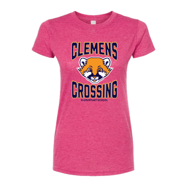 classic cougar womens pink shirt