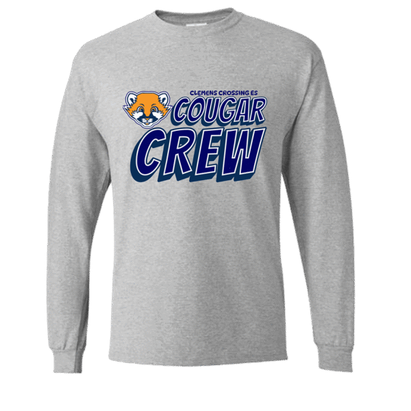 cougar crew sport grey long sleeved shirt