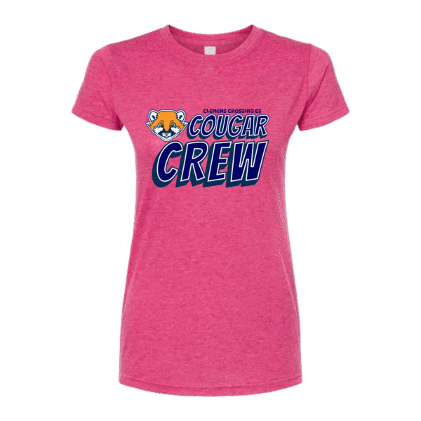 cougar crew womens pink shirt