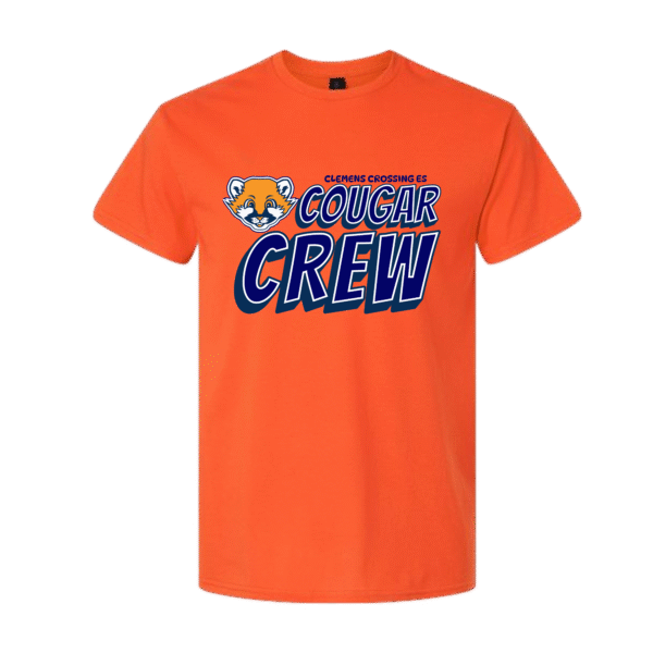 cougar crew orange tshirt