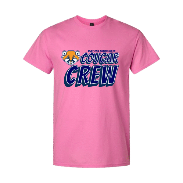 cougar crew pink tshirt